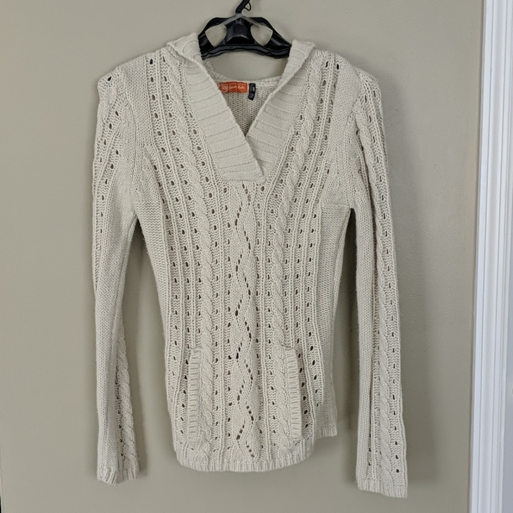 Gabriella Rocha small ivory hooded sweater